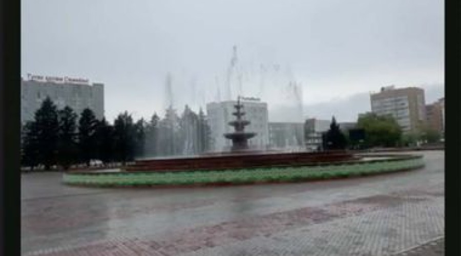 Фонтан на Центральной площади подключен к работе
