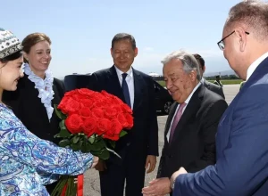 Генеральный секретарь ООН Антониу Гутерриш прибыл в Алматы