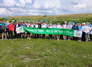 В рамках экологической программы Таза Қазақстан в Карабалыке прошел Экодень