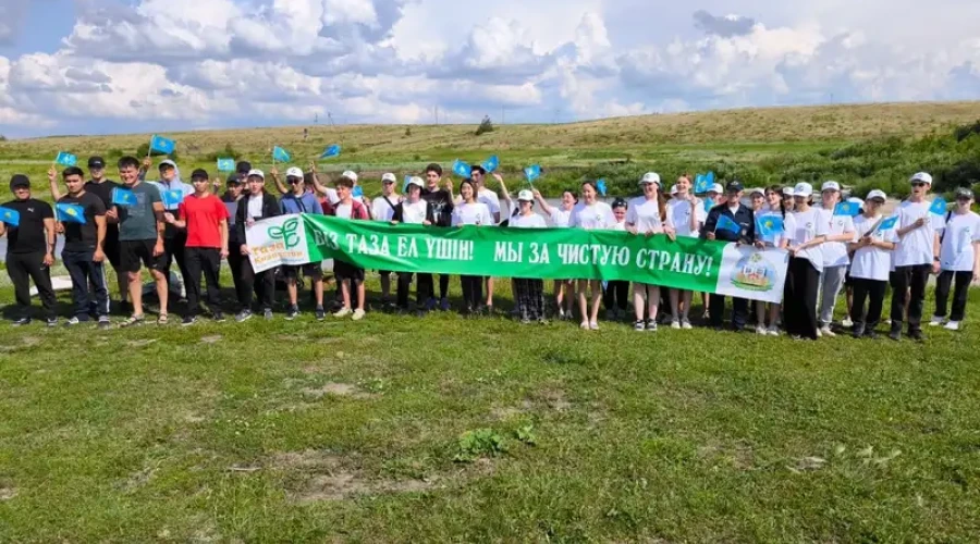 В рамках экологической программы Таза Қазақстан в Карабалыке прошел Экодень