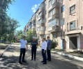 Аким города посетил улицы, где идут работы по асфальтированию