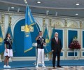 Президент вручил флаг Казахстана участникам Олимпиады-2024